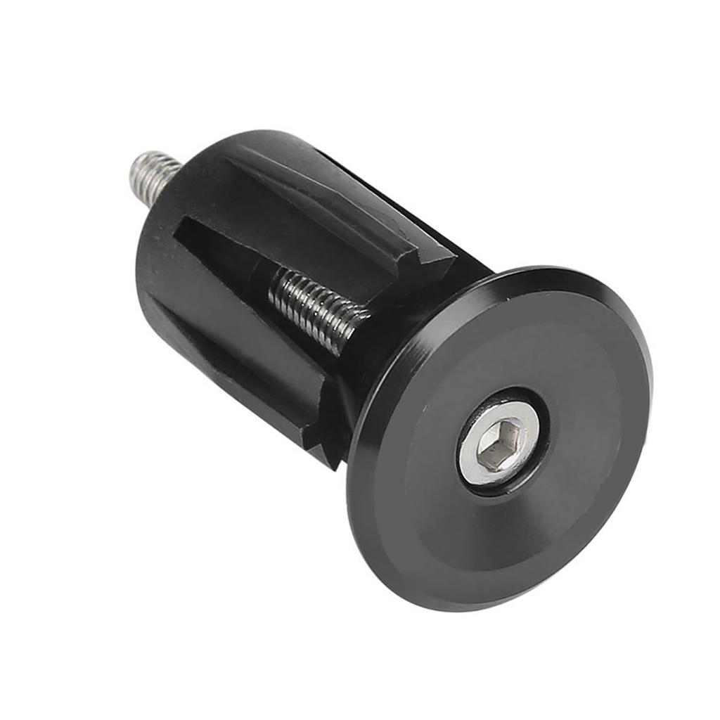 1 пара алюминиевого сплава велосипедный руль ручка ручка руля заглушка части(черный)