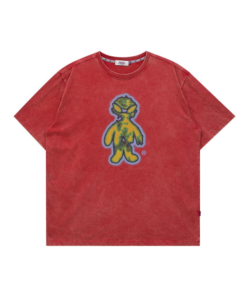 HOODHOOD Fever Alien Short Sleeve T-Shirt Red