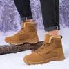 High-quality Men's Snow Boots Warm Plush Winter Boots Shoes Outdoor Snow Boots Non-slip Platform Shoes