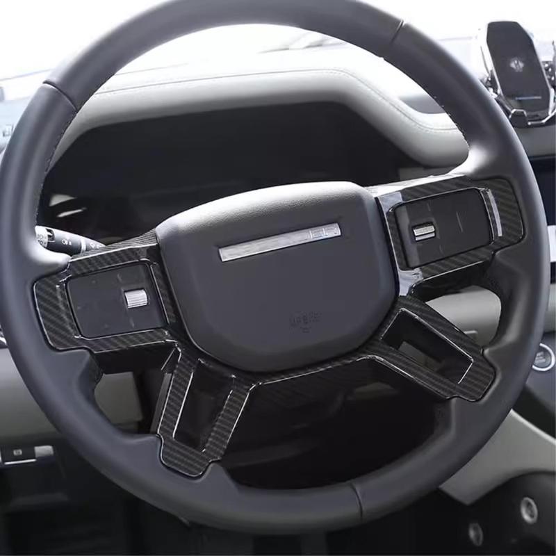 Для Land Rover Defender 90 110 L663 Black Edition Карбоновый вид ABS Накладка на руль Модификация Аксессуары