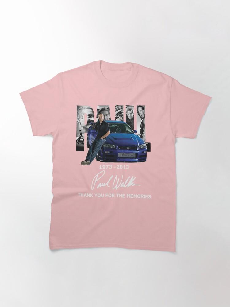 Fast & Furious Páúl Wálkér Thank You For The Memories Classic T-Shirt