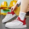 Men's Casual Shoes 2024 Autumn New Fashionable Breathable Trend White Mesh Platform Sports Shoes Thick Sole Lace Up Single Shoe