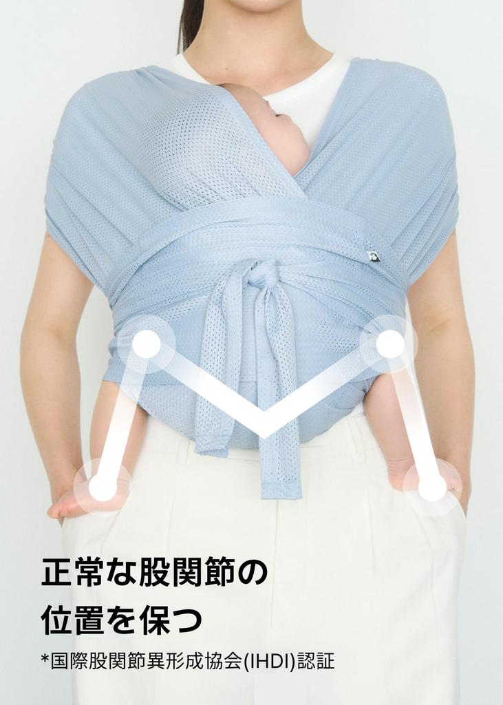 Konny Слинг-переноска для новорожденных AirMesh Поставляется с международной эко-безопасностью Остается прохладным только с одной сеткой (Конни) Новорожденные, Мешочек, Сертификация, (персик)