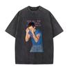 Harry Styles Graphic T-shirt Washed Oversized Y2k Men's Pop Album Hip Hop Short Sleeve T-shirts Casual Cotton T Shirt Streetwear