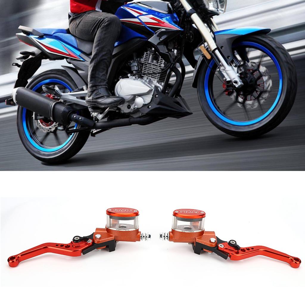 Пара рычагов сцепления тормоза универсальный главный цилиндр мотоцикла резервуар гидравлический насос ручной тормоз