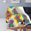 Одеяла с героями мультфильмов «Друзья Барни» Kawaii Dinosaur Dinosaurs Flannel Novelty Breathable Throw Blanket For Coverlet All Season
