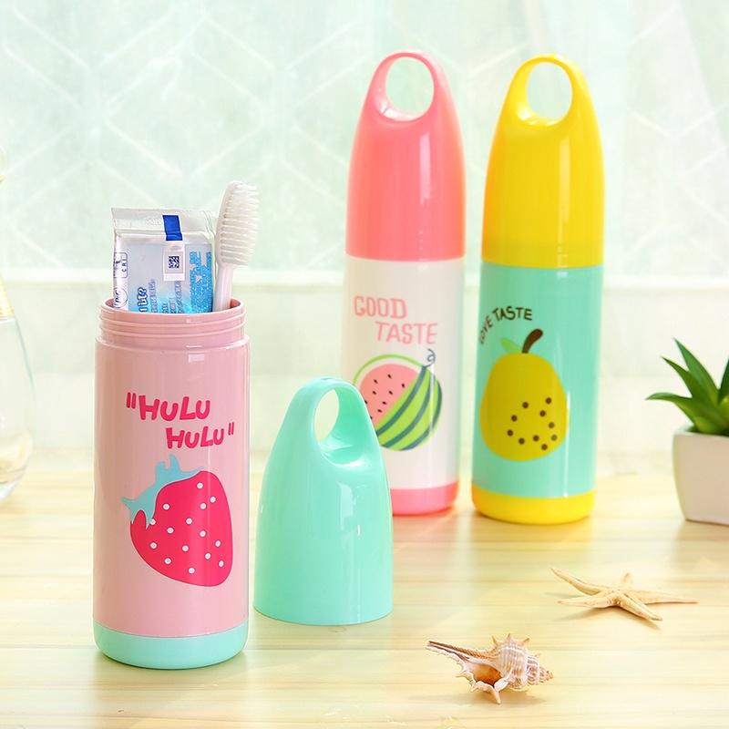 Camping Travel Holidays Protable Outdoor Travel Toothbrush Storage Box Holder Tooth Mug Toothpaste T
