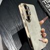 Plating Sheepskin Phone Case For Samsung Galaxy S26 S25 S24 S23 S22 Ultra Plus Fur Lambskin Leather Metal Lens Shockproof Cover