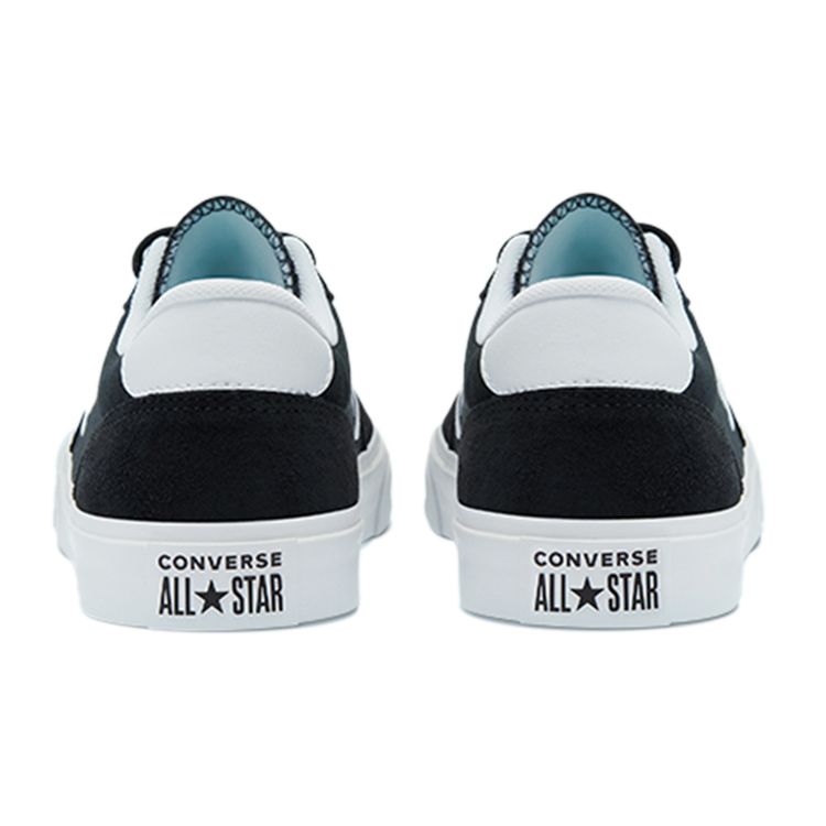 Converse Boulevard Ox Модные Ретро Нескользящие Амортизирующие Низкие Кеды для Скейтборда Унисекс Черные 170082C