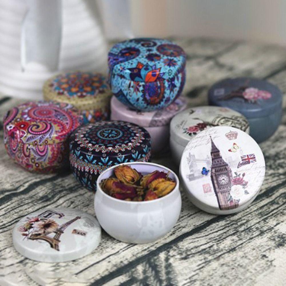 4 унции коробка для хранения чая жестяная коробка для ароматических свечей прочная жестяная банка