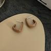 New Korean Vintage Enamel Stud Earrings for Women French Romantic New In Jewlery Simple Female Party Earrings for Women Gifts