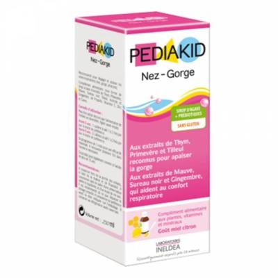 Pediakid СИРОП ОТ КАШЛЯ И БОЛИ В ГОРЛЕ 250 МЛ (Мед, Лимонный вкус)