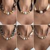 Винтажный шелковый шарф с леопардовым принтом, фланелевое knotted necklace для женщин, креативная цепочка на шею с имитацией жемчуга и CCB бусинами
