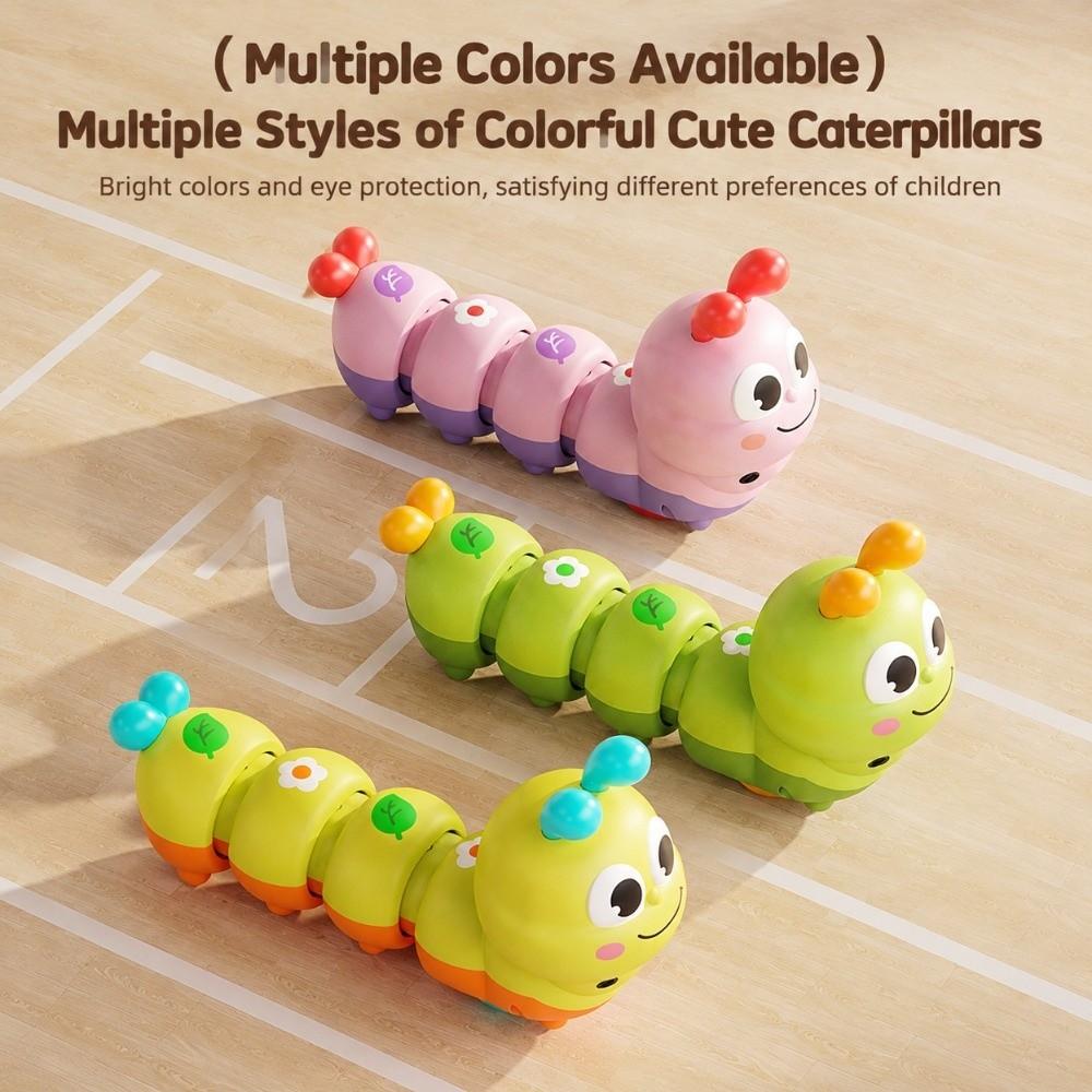 Light and Music Baby Crawling Toy Lightweight Interactive Baby Toy Electric Caterpillar Toy Play