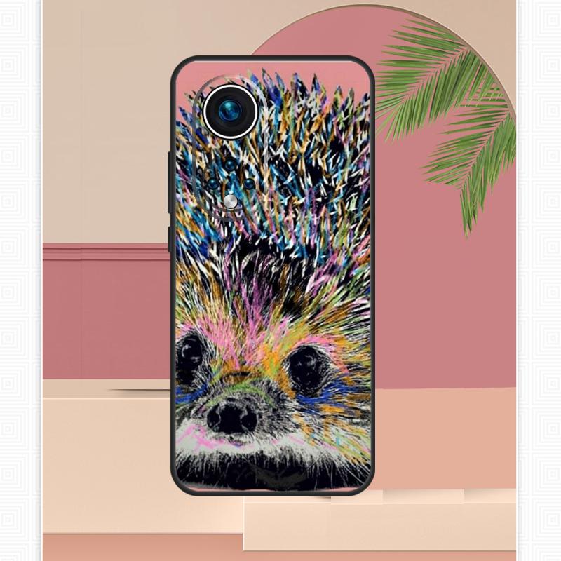 Милый чехол-ёжик для Honor Magic 7 Lite 5 6 8 Pro Honor 400 200 X9c X9b X9a X8b X8a X8c 50 70 90