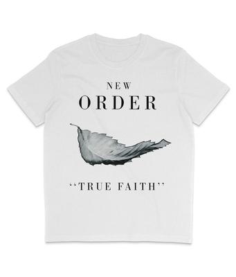 New Order - True Faith - 1987 - Монохром - Органическая футболка - Factory Records