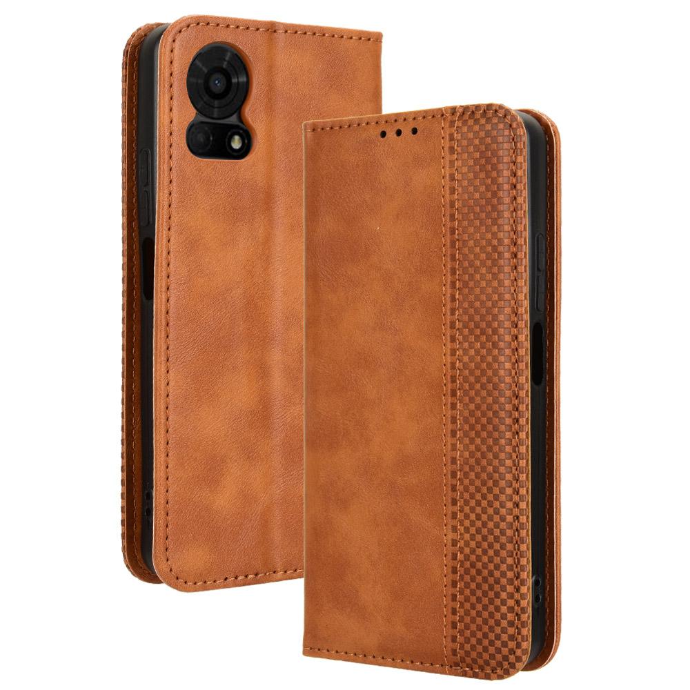 For TCL 50 LE Wallet Phone Case Anti-Scratch Retro Stand Leather Flip Cover