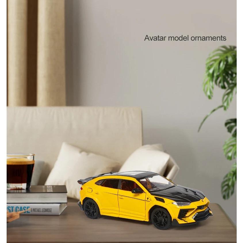 1/24 Lamborghini URUS Bison Mansory SUV Alloy Model Car Toy Diecasts Metal Casting Sound and Light Car Toys for Children Vehicle