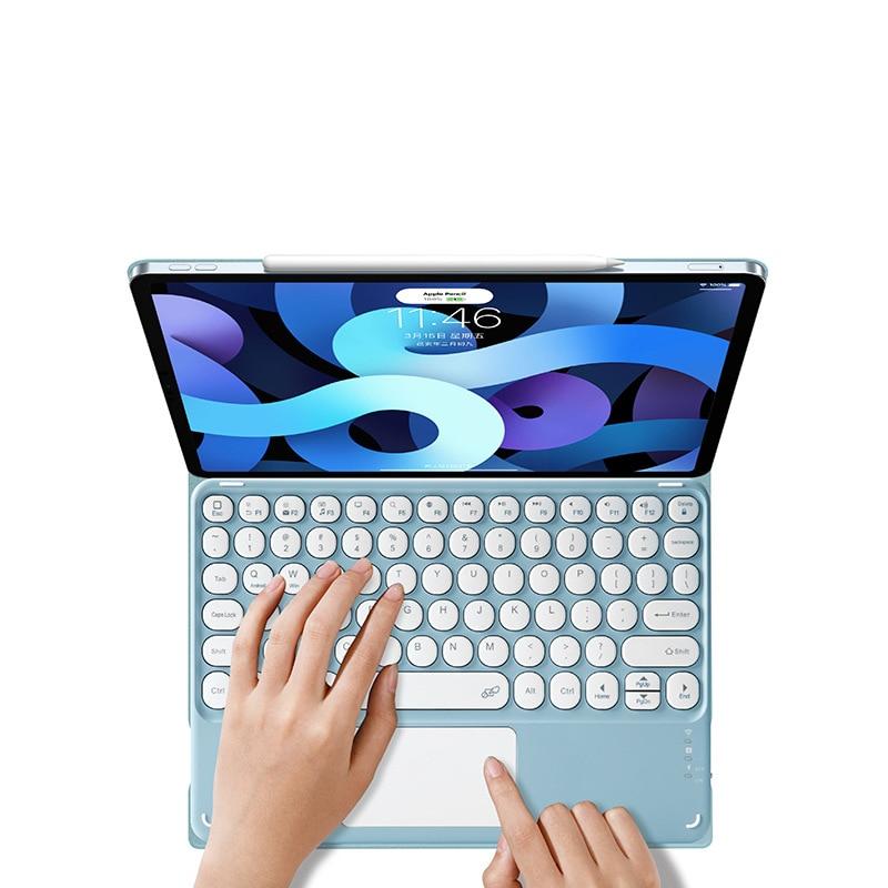 Двойной магнитный чехол-клавиатура для iPad Air 4 Pro 11 2020, сенсорная клавиатура и мышь для iPad Pro 11 дюймов, 10,9, смарт-чехол
