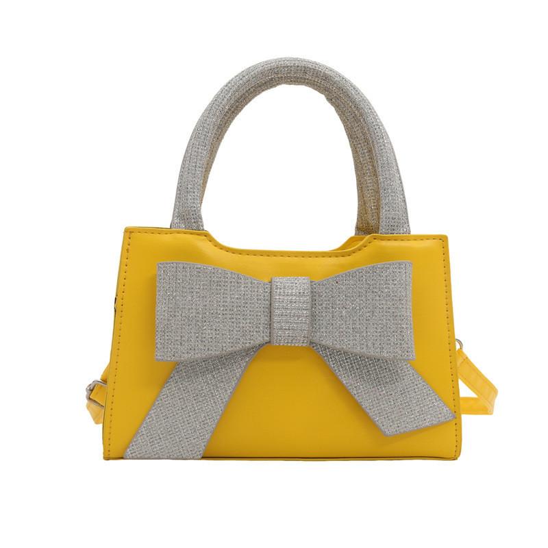 Chic Bowknot Handbag For Women Trendy Summer Crossbody Bag With Soft Pu Leather