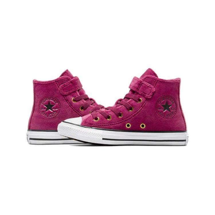 Converse Chuck Taylor All Star Round Toe Comfortable Durable High Top Kids Sneakers Kids Sneakers Purple A05449C