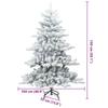 Artificial Foldable Christmas Tree White 150 cm PVC and Steel