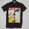 EXCITER Насилие Сила M СРЕДНЯЯ Футболка Черная Мужская Логотип Группы винтажная Стиранная Мягкая Повседневная Универсальная Удобная уличная одежда