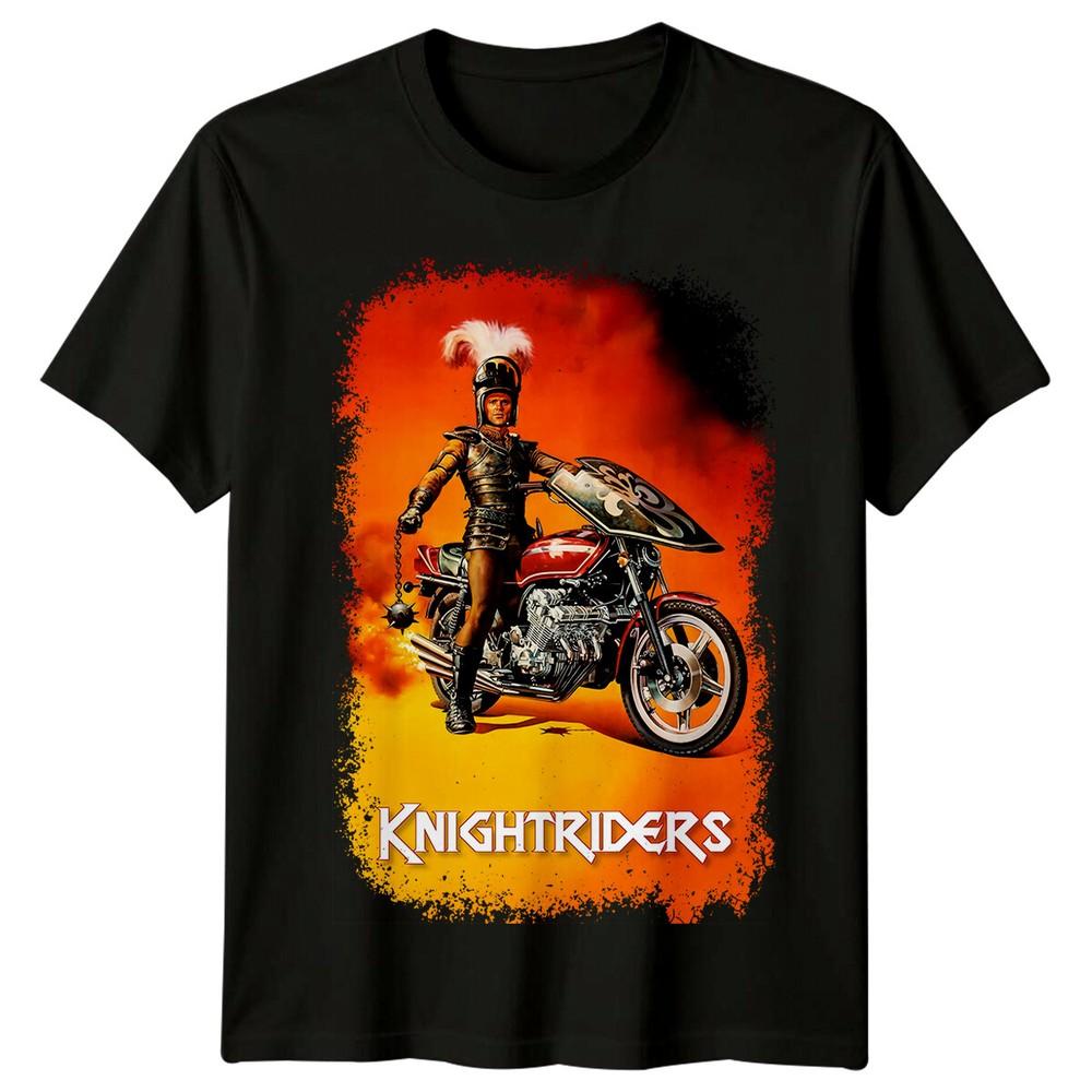 Knightriders 1981 Movie Poster Inspired Tshirt Retro 80s Tee Unisex