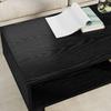 Coffee Table Black Oak Effect 100 x 46 x 35 cm Engineered Wood