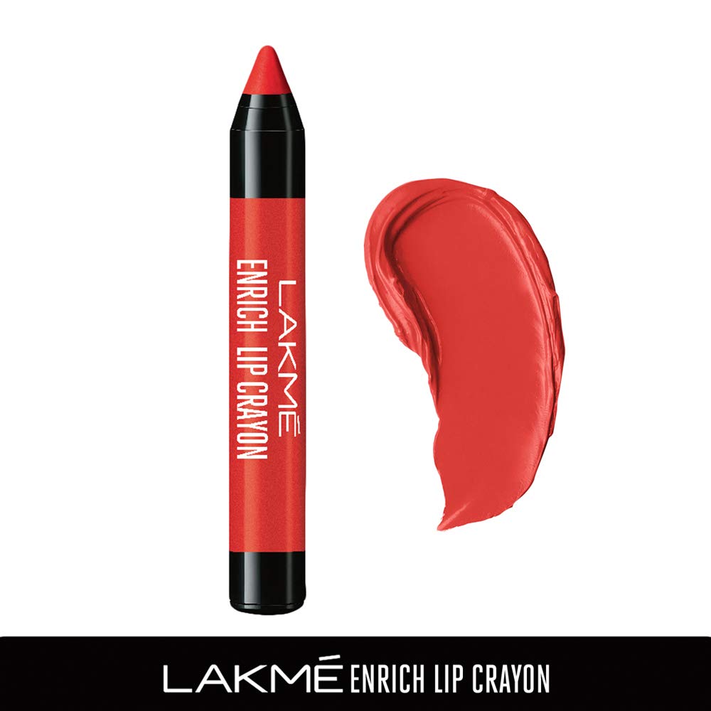 Карандаш для губ Красный (2,2 г), Enrich Lip Crayon Red Stop,  Lakme