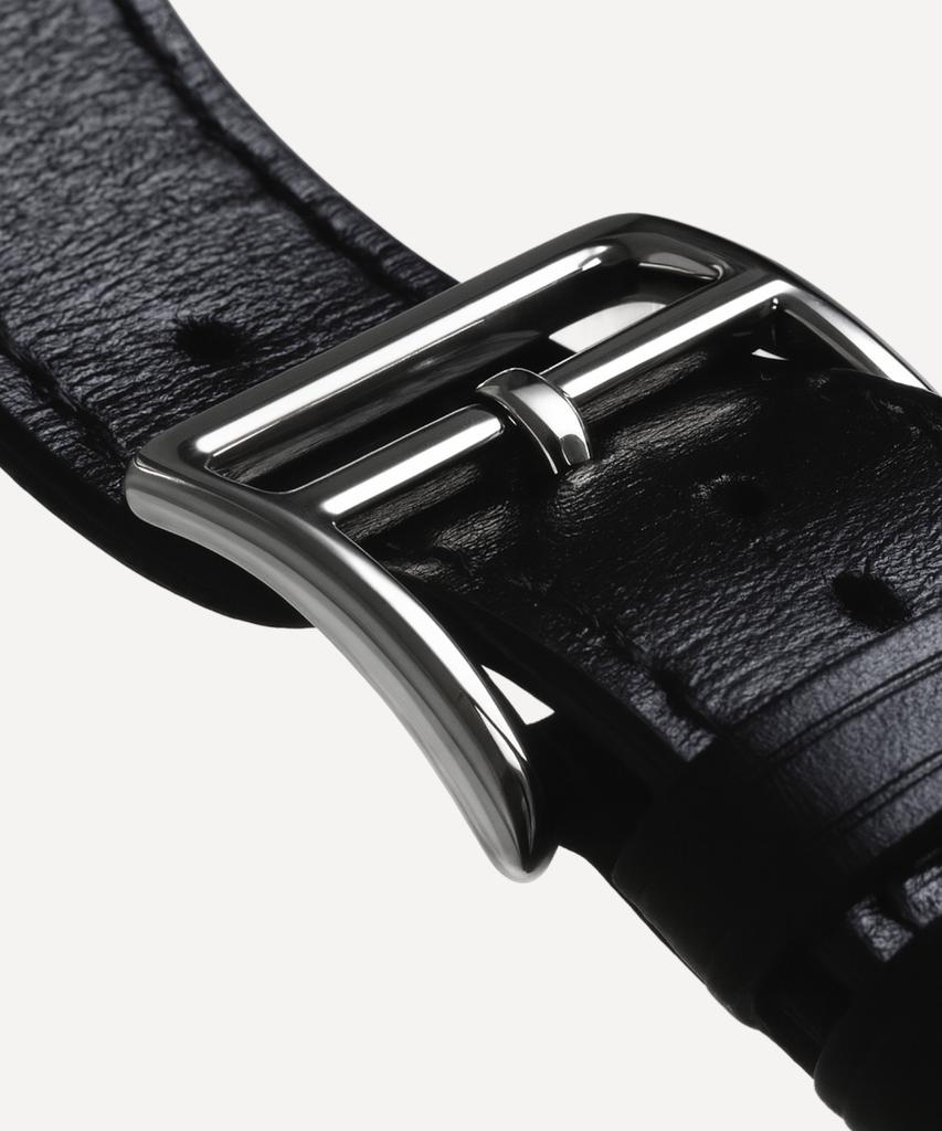 Adeo Ремешок для Apple Watch Galaxy Watch из кожи Коробка Шарф Чернильный Черный