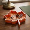 3D Printed Maple Leaf Trinket Tray Fall Theme Desktop Jewelry Holder  for Key Candy Storage