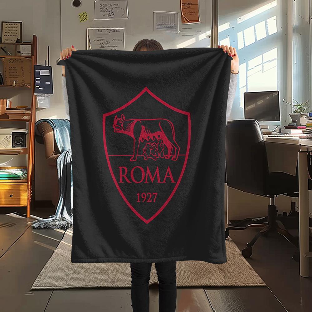 AS Roma2 Flannel Blanket, High quality Comfortable for All Seasons, Home Decor, Warmth and Comfort