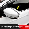 Для Ford Kuga Escape 2013 2014 2015 Хромированные Накладки-Козырьки на Зеркала Заднего Вида Двери Автомобиля Защита от Дождя Рамка Козырька от Солнца Аксессуары
