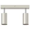 Ceiling Spotlight with Spotlights Nickel 26 x 6 x 16 cm Metal