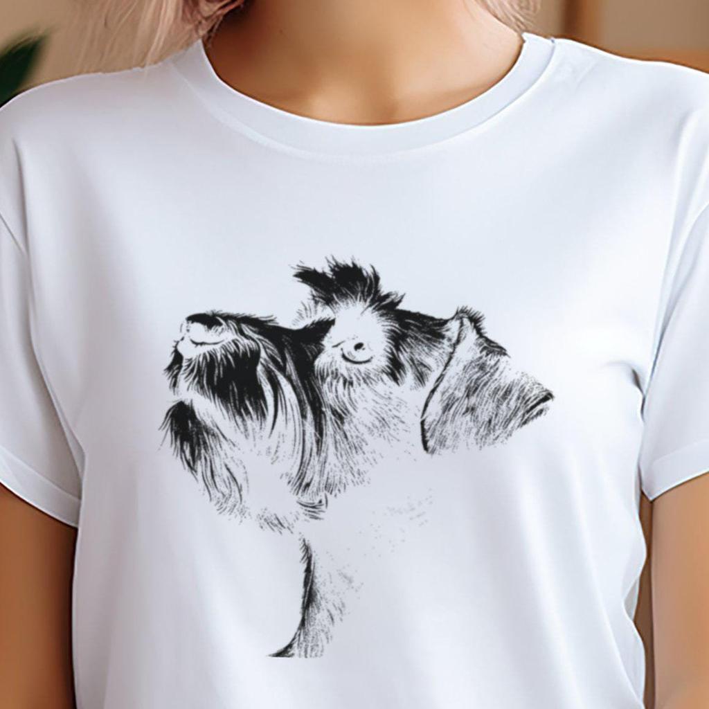 Schnauzer Silhouette T-Shirt – Dog Lover Gift