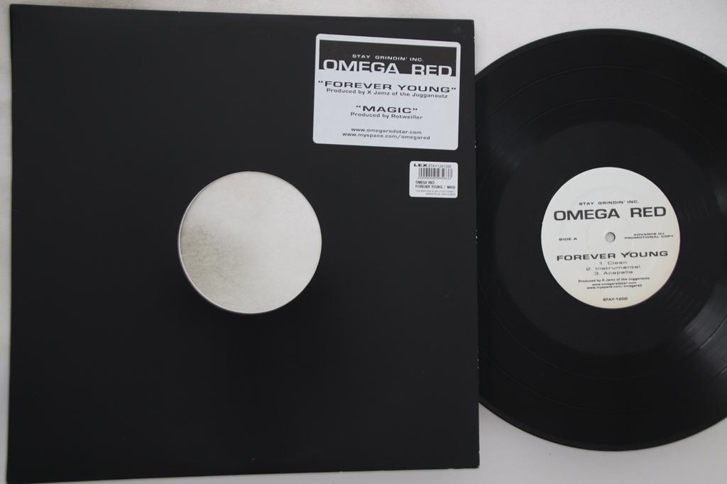 12-дюймовая пластинка OMEGA RED - Forever Young STAY1200 STAY GRINDIN 2007 США Танцевальная и Электронная Б/У