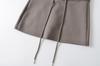 Мини-юбка-свитшот Syvent с высокой талией и стильными однотонными цветами, женская юбка, А-силуэт, на бретелях, милая, простая, повседневная,