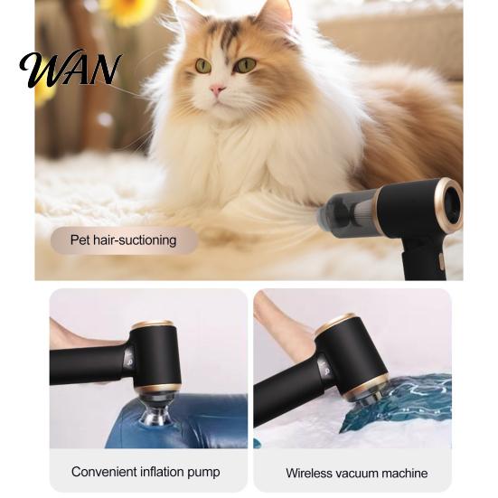 Handheld Vacuum Cleaner with 6000Pa Suction Cordless Car Home Dustbuster Blowing & 2-in-1 Multi-Function Blower Device for Pet Hair Tight Spaces Dust