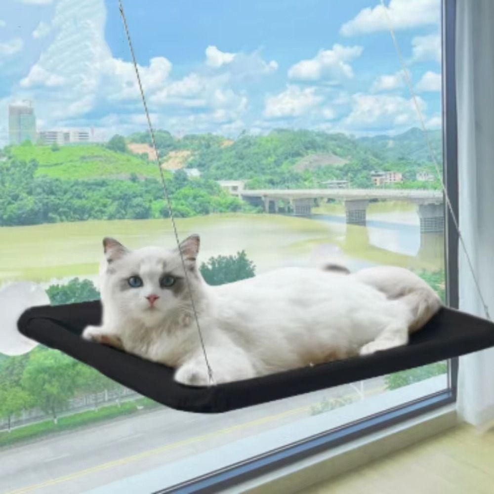Pet Nest Creative Cat Hanging Bed Stable Rectangular Suction Cup Cat Nest No-punching Household Pet Window Perch Balcony
