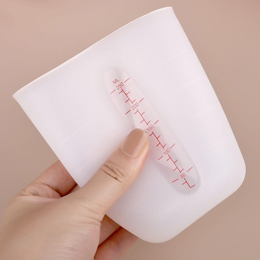 1Pcs with Scale Silicone Measuring Cup Handmade Milk Cup For Jewelry Making Baking Tool
