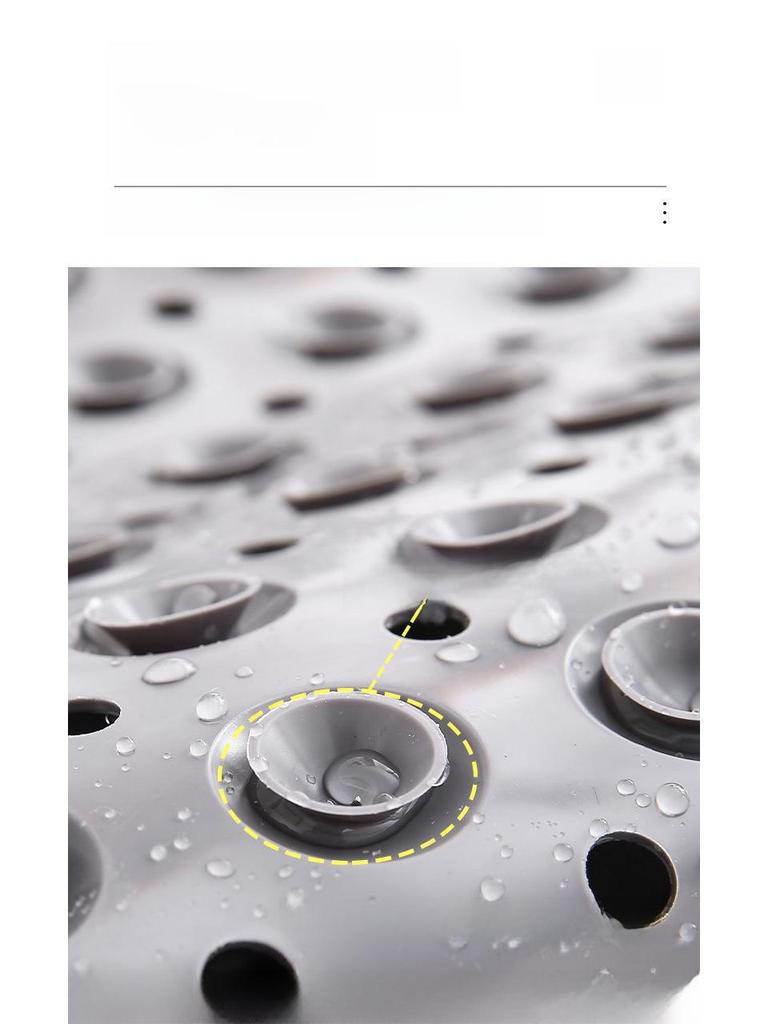 Коврик для ванной Cloud Massage из термопластичного эластомера с противоскользящим покрытием, присосками и дренажными отверстиями