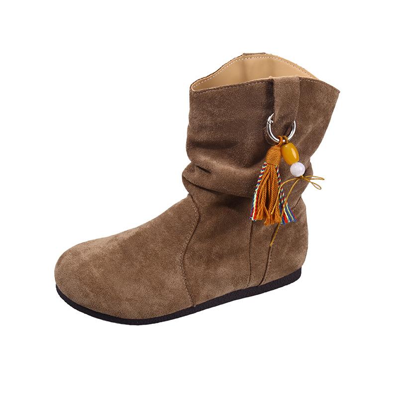 Женские демисезонные и зимние легкие ботинки на плоской подошве для активного отдыха, нескользящие, амортизирующие, модные, универсальные, спортивные и для отдыха, короткие ботинки на платформе