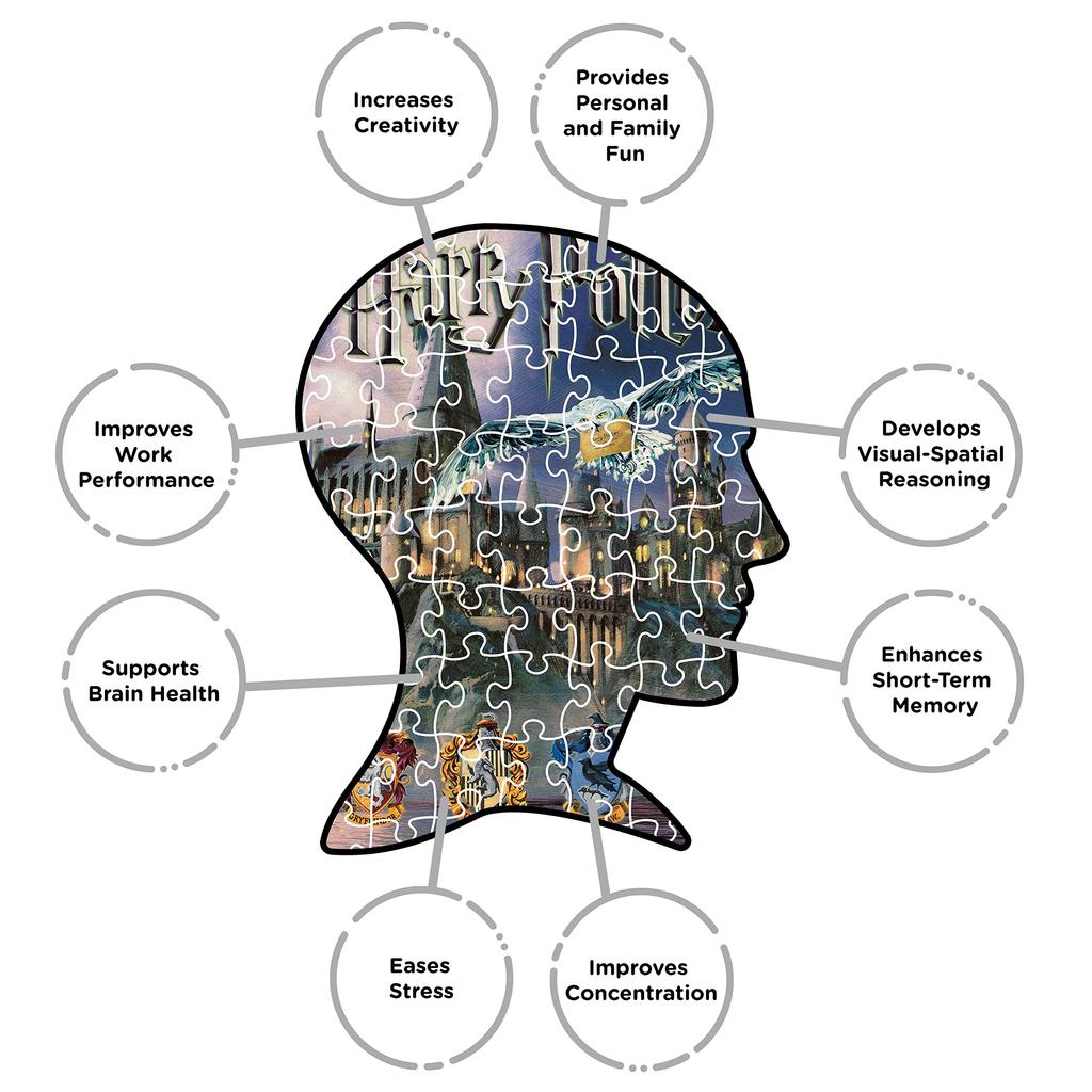 Harry Potter Hogwarts 1000 Piece Jigsaw Puzzle Potter Hogwarts Puzzle Black Signs-unique (Harry Nm) [item]