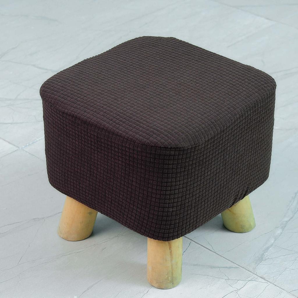 Утолщенный эластичный чехол для квадратного табурета