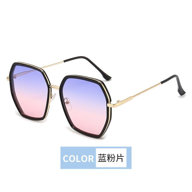 Многоугольные женские солнцезащитные очки, новые солнцезащитные очки с градиентом, модные ретро-модные мужские и женские солнцезащитные очки для верховой езды, распродажа