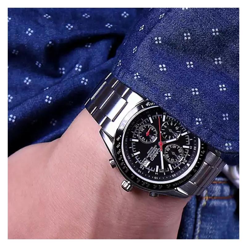 Casio Серия EDIFICE многострелочные часы стальной браслет кварцевый механизм стальной браслет японские и корейские часы мужские часы EF-503D-1A