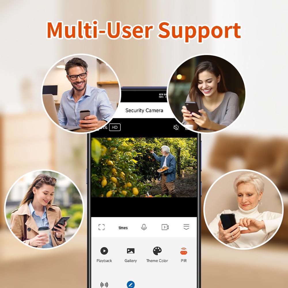 Solar-Powered HD Wireless Smart Camera with Two-Way Talk