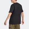 adidas Оригинальная повседневная однотонная футболка с круглым вырезом и коротким рукавом, мужские топы черного цвета IC5997