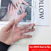 Прозрачный защитный чехол Oppo Find N3 Flip с подвесной цепочкой - Модный и противоударный дизайн
